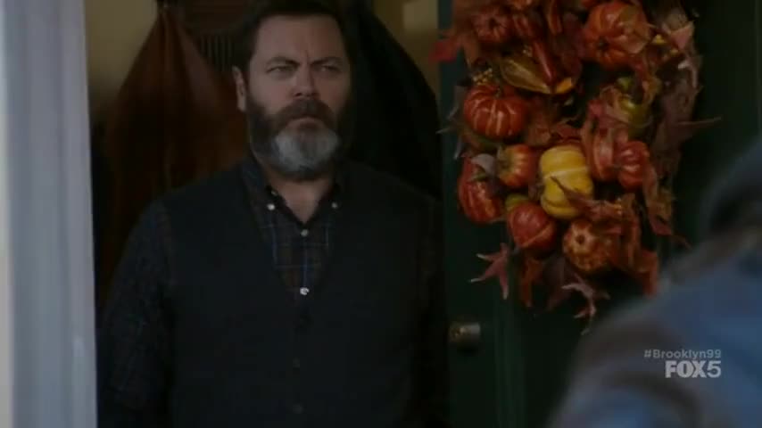 Clip of quote: Frederick? Happy Thanksgiving.