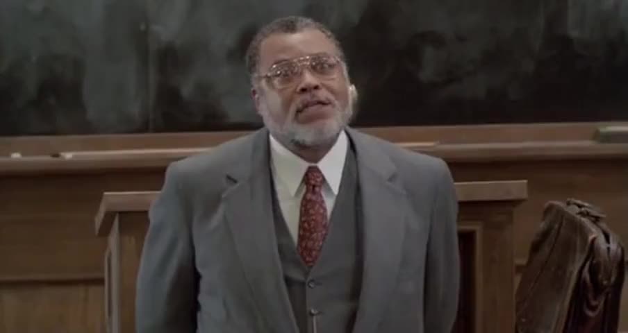 Clip of quote: I dislike interruptions in my class, Mr. Watson.