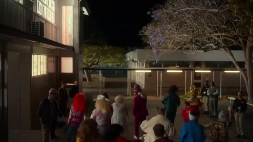 Clip of quote: [upbeat dance music plays]