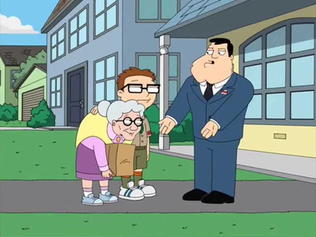 Clip of quote: Why are you wasting time helping little old ladies across the street?