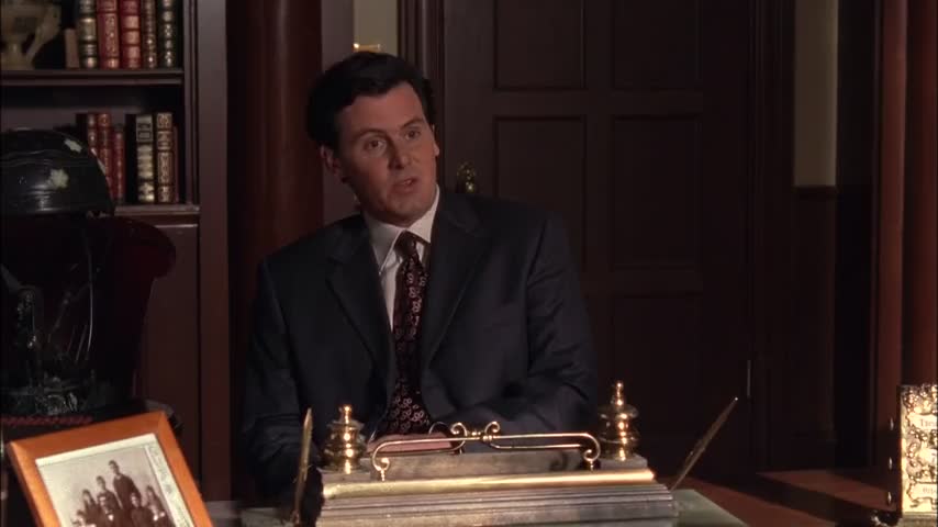 Clip of quote: YOU KNOW, PUT A DESK IN YOUR OFFICE, GET A COPY OF THE KEY,