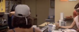 Clip of quote: - You can get a beer after your workout. - Good.