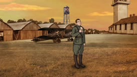 Clip of quote: I'd written him a letter, you see, so I was waiting out on the field.