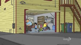 Clip of quote: I'm glad you kids store your bikes in my garage.