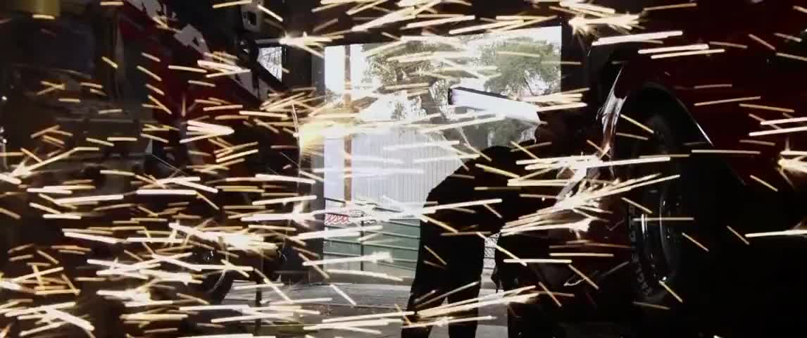 Clip of quote: MAN 1: Gotta finish up that differential.