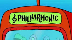 Clip of quote: - Oh, Patrick! That bus is going