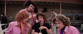 Clip of quote: Do you think we can let her in the Pink Ladies?