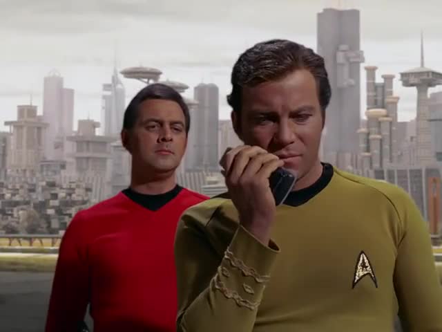 Clip of quote: Check circuits for malfunctions. Kirk out.