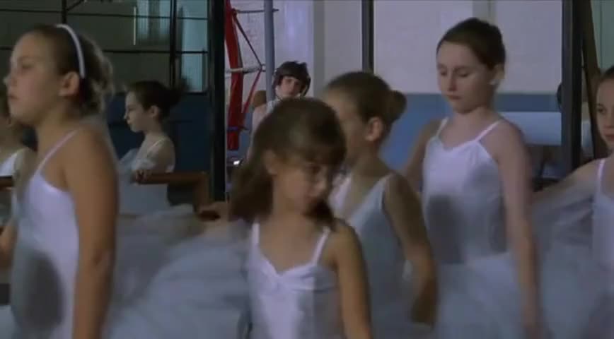 Clip of quote: Right into the centre, girls, please.