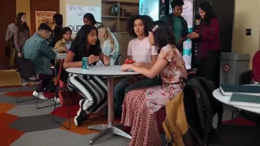 Clip of quote: My mom won't let me leave the house, except for school events.
