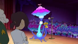 Clip of quote: -[laughter] -[mushroom] New class clown right here!