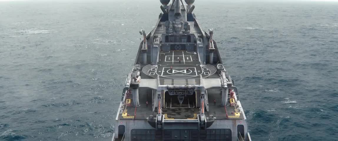 Clip of quote: Coming in on our final approach. Clear the deck, please.