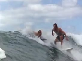 Clip of quote: Get up. Drag your foot.