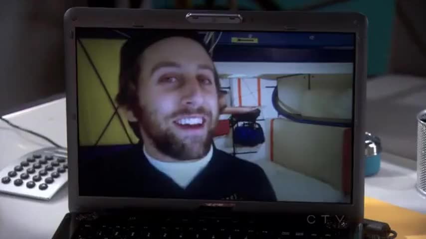 Clip of quote: Oh. A lot better, thanks. One sec.