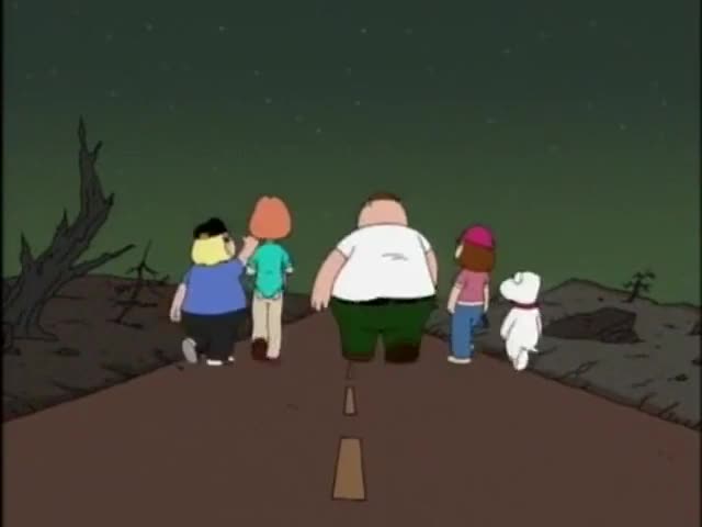 Clip of quote: Oh. Uh... Left foot, right foot.