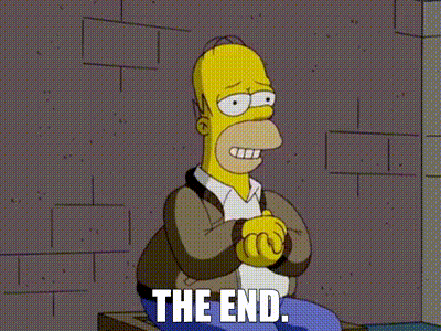 YARN | The end. | The Simpsons (1989) - S19E03 Comedy | Video gifs by quotes | 94e35516 | 紗
