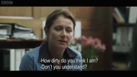 Clip of quote: - How dirty do you think I am? - We stand to take a beating.