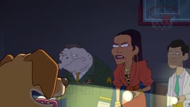 it's that the world doesn't need a fucking basketball-playing dog!