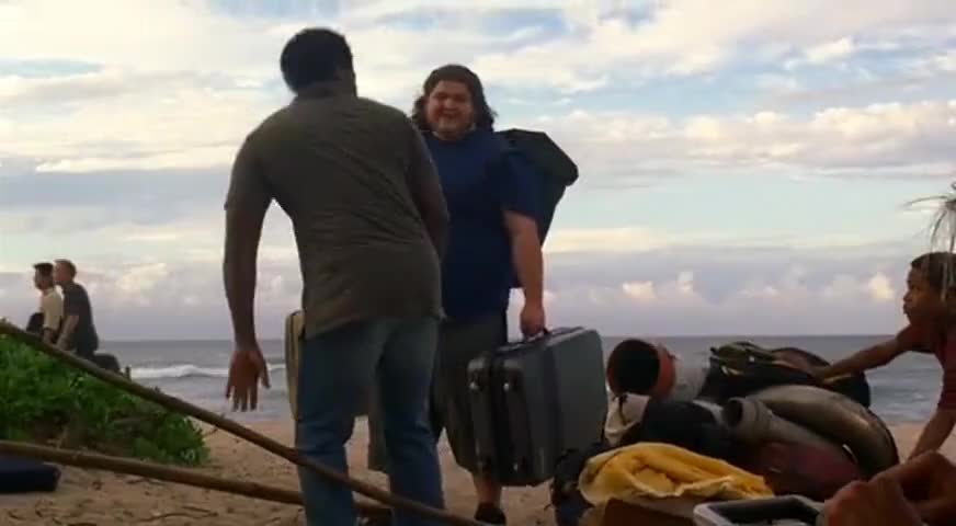 Clip of quote: [Hurley laughing]