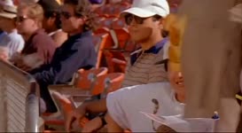 Clip of quote: ANNOUNCER: Number 17, first baseman Tom Brewer.