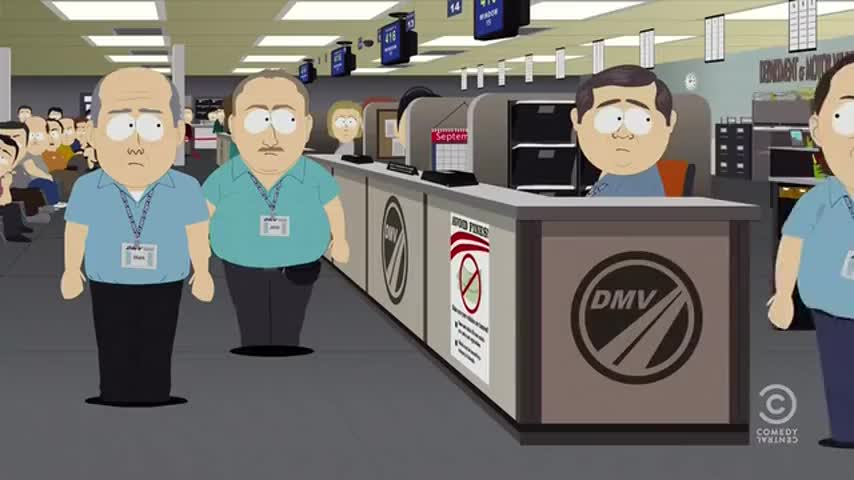 Clip of quote: Why, the DMV can be a place