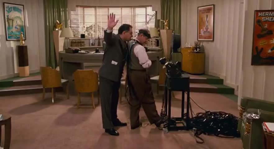 Clip of quote: He'll be right with you.