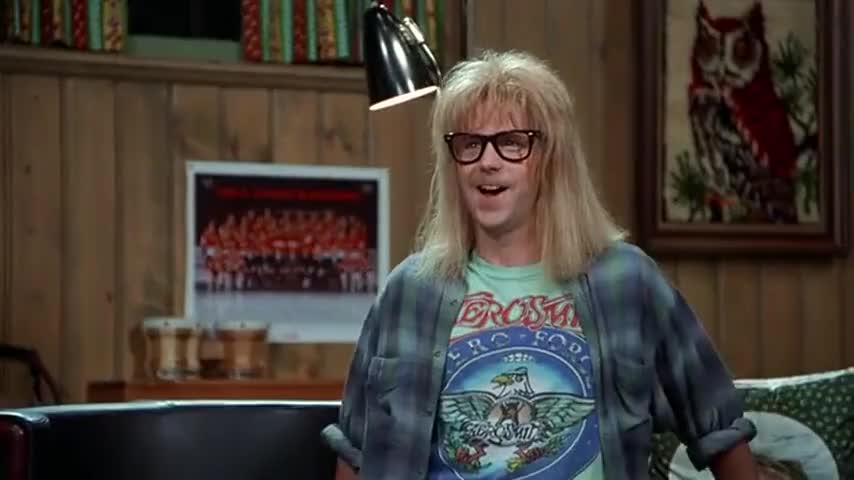 Clip of quote: i'm  having  a  good  time  .     .    .             not.