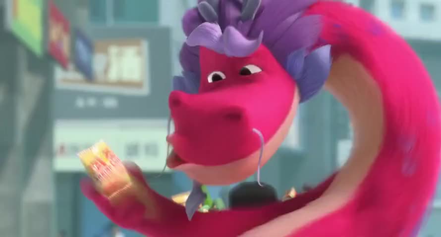 Clip of quote: Shrimp chips?