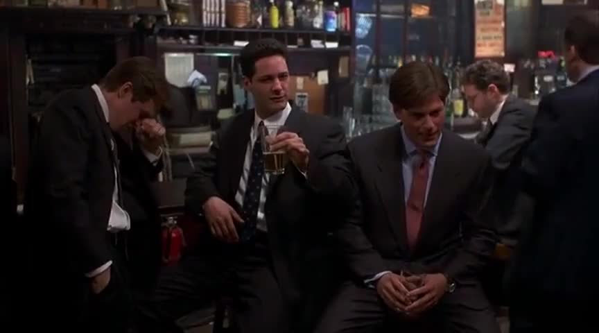 Clip of quote: - You guys lookin' for a broker? - Who the fuck are you?