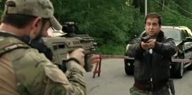 Clip of quote: That was a mistake, man. Don't do it. Put your gun down.