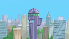 Clip of quote: ♪ Doofenshmirtz Evil Incorporated! ♪
