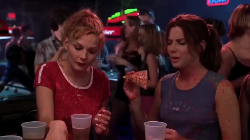 Clip of quote: - We'll stay here. - I want more pizza.