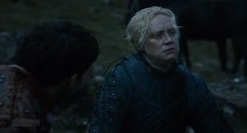 Clip of quote: Brienne the Beauty, they called me. Great joke.