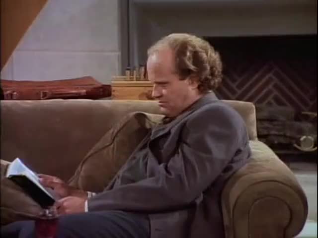 Clip of quote: - What are you doing? - Leaving you alone.