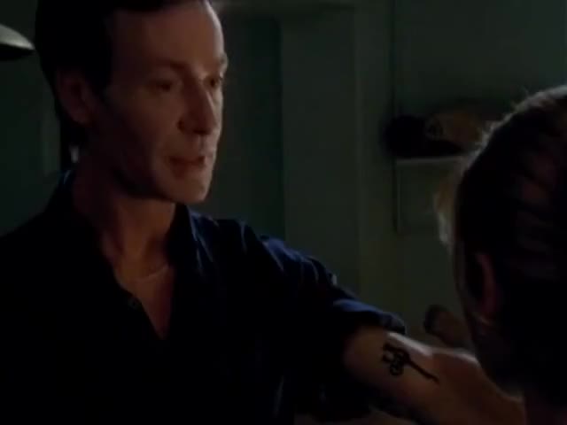 Clip of quote: - This mark's like a homing beacon. - It's OK. I'm not into running.