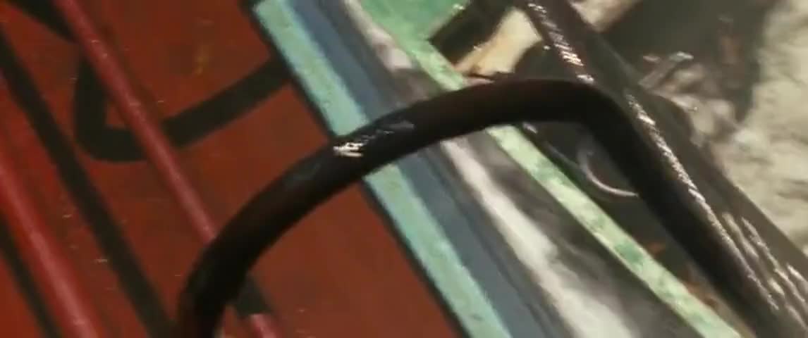 Clip of quote: They got the ladder up. Starboard, 30 degrees.