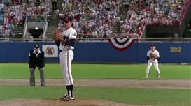 Clip of quote: Harris sets, checks the runners.