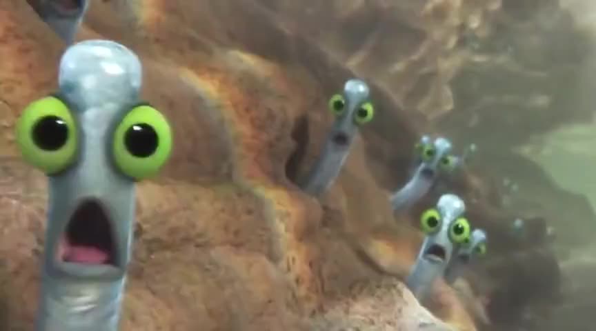 Clip of quote: Spuh get E? We're not Spuh get E! We're worms!