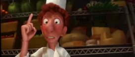 Clip of quote: scampering or scurrying. Understand, Little Chef