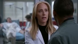 Clip of quote: But if you wouldn't mind telling the bastard that Dr. Bailey's husband is a firefighter who breaks into houses with his axe for a living, and I'm going to find out where he lives, I'd appreciate it.