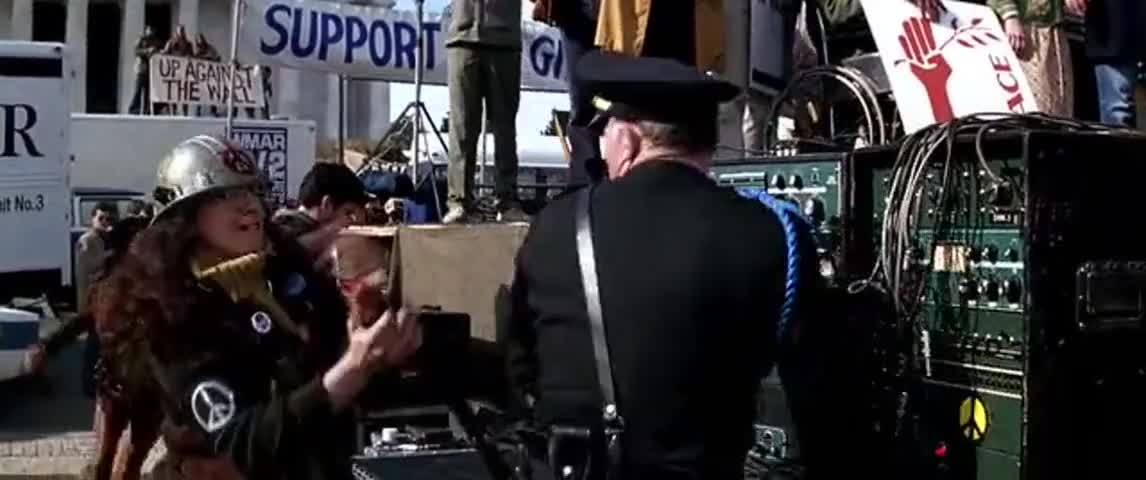 Clip of quote: Hey, what the hell are you...