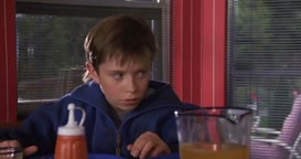 Clip of quote: late for school.