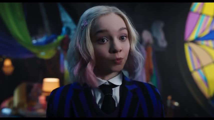 Clip of quote: we have a school full of gorgons, vampires, and werewolves,