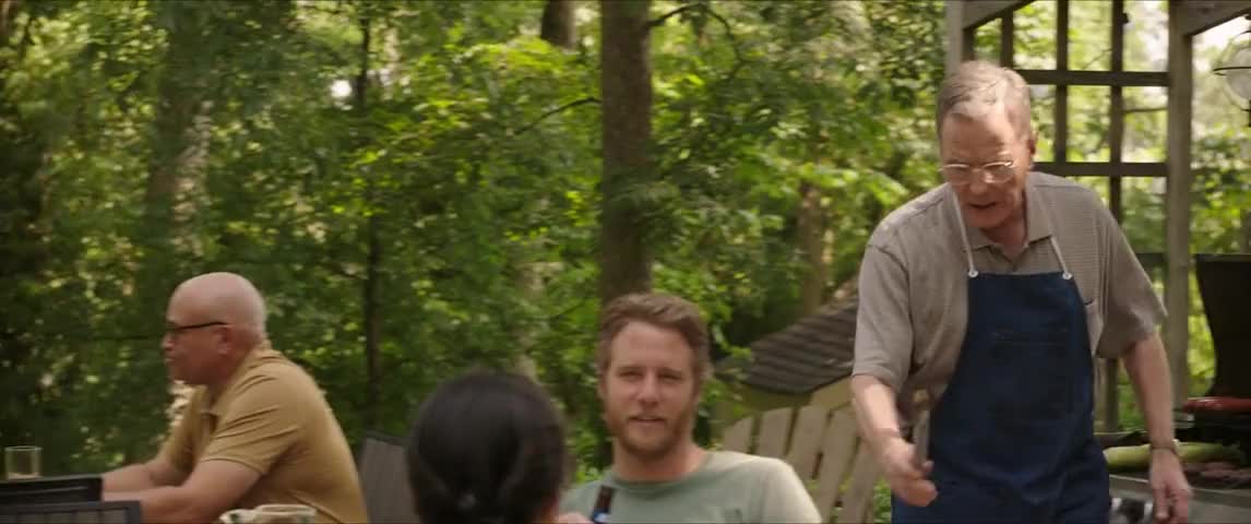 Clip of quote: Doug, would you watch the grill for a second?