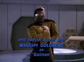 Clip of quote: La Forge to Engineering, I'll need more people in Cargo Bay 5,