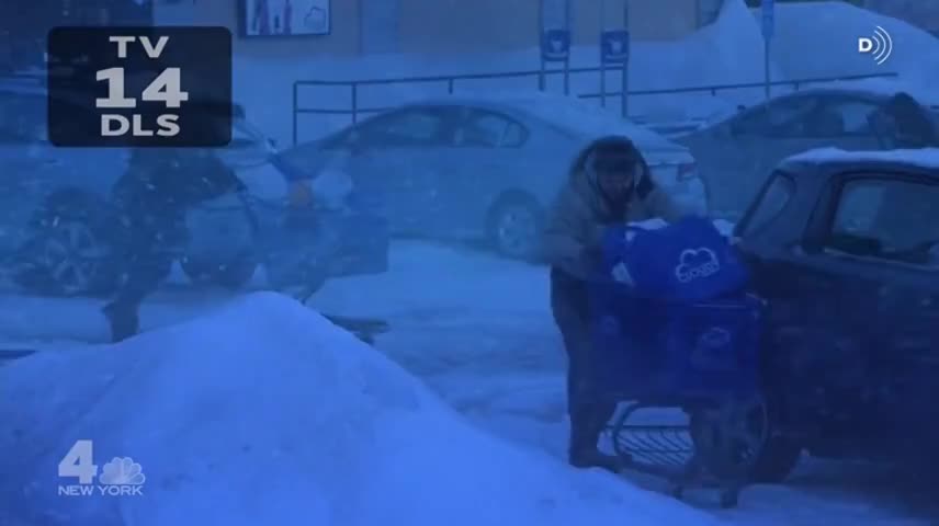 Clip of quote: It's really comin' down out there.