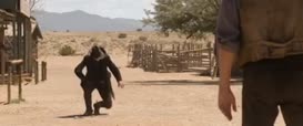 Clip of quote: There's, uh, famine, disease, gunfights.