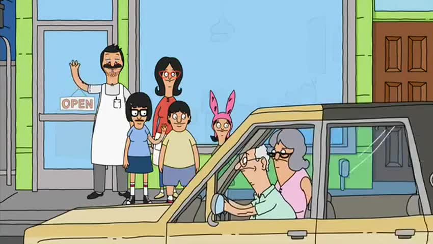 Clip of quote: Bye, Gram. Bye, Gramps.