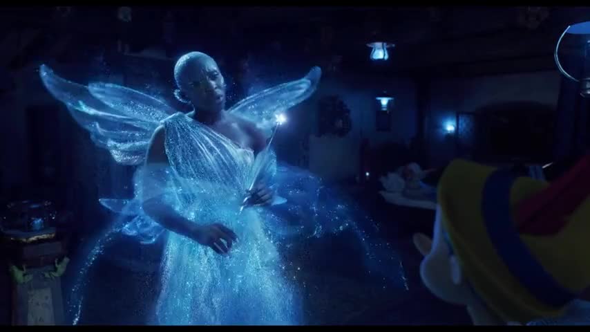 Clip of quote: You're not really real, are you?