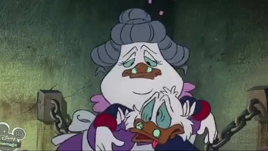 - [Cries] Oh, Mr McDuck! - [Scrooge chokes]